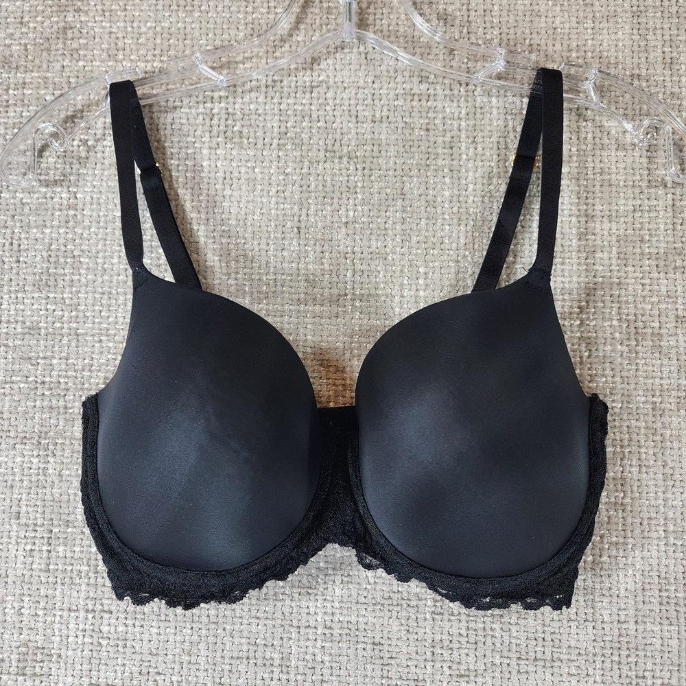 Natori Renew Full Fit Contour Bra Womens 32DD Black Underwire Bra 731233